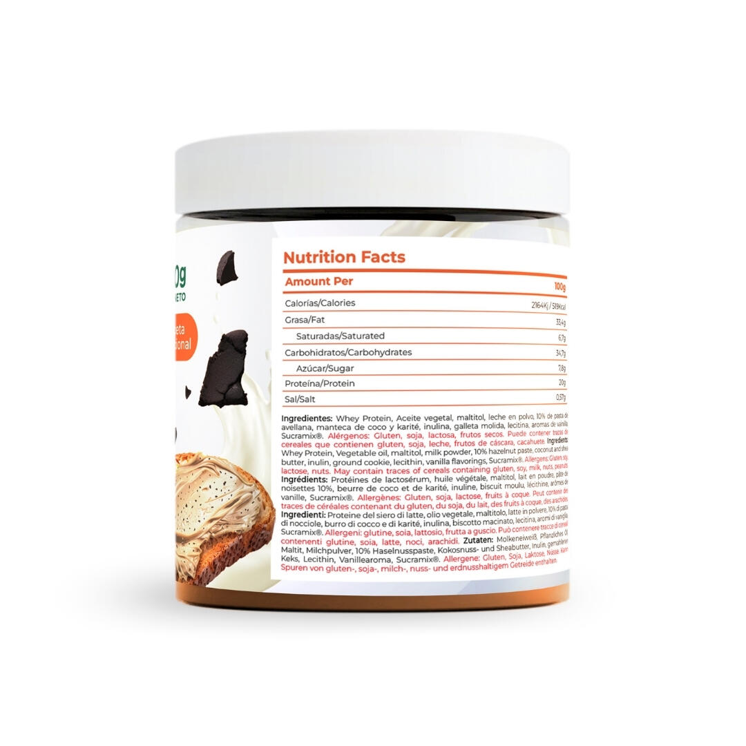 Crema Proteica Black Cookies Chips 200G Torafood 2/5