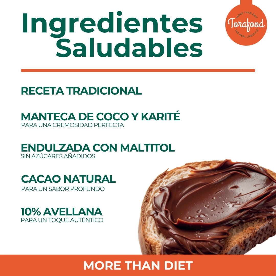 Crema Proteica Chocolate Avellana 200G Torafood 5/5
