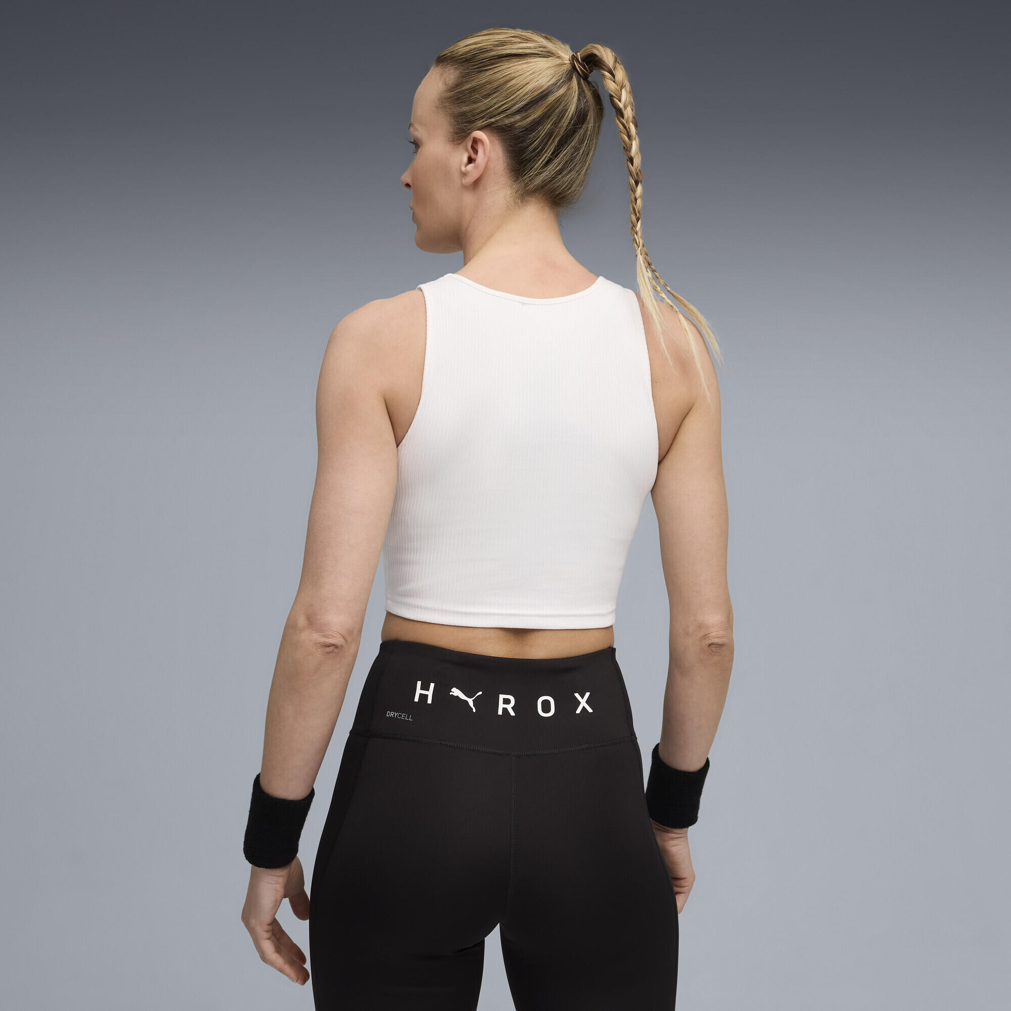 PUMA x HYROX Rib korte tanktop voor dames PUMA 3/5