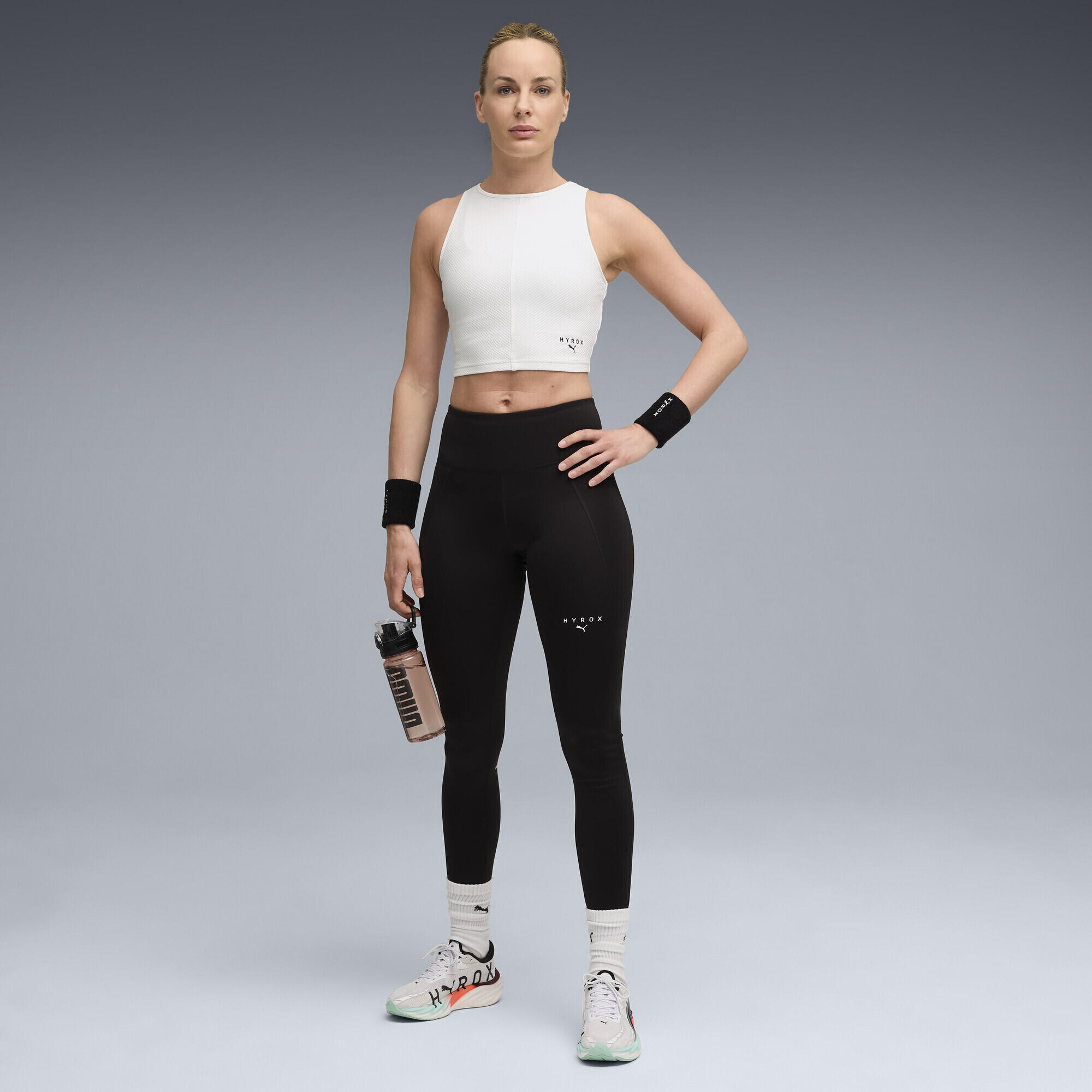 PUMA x HYROX Rib korte tanktop voor dames PUMA 4/5