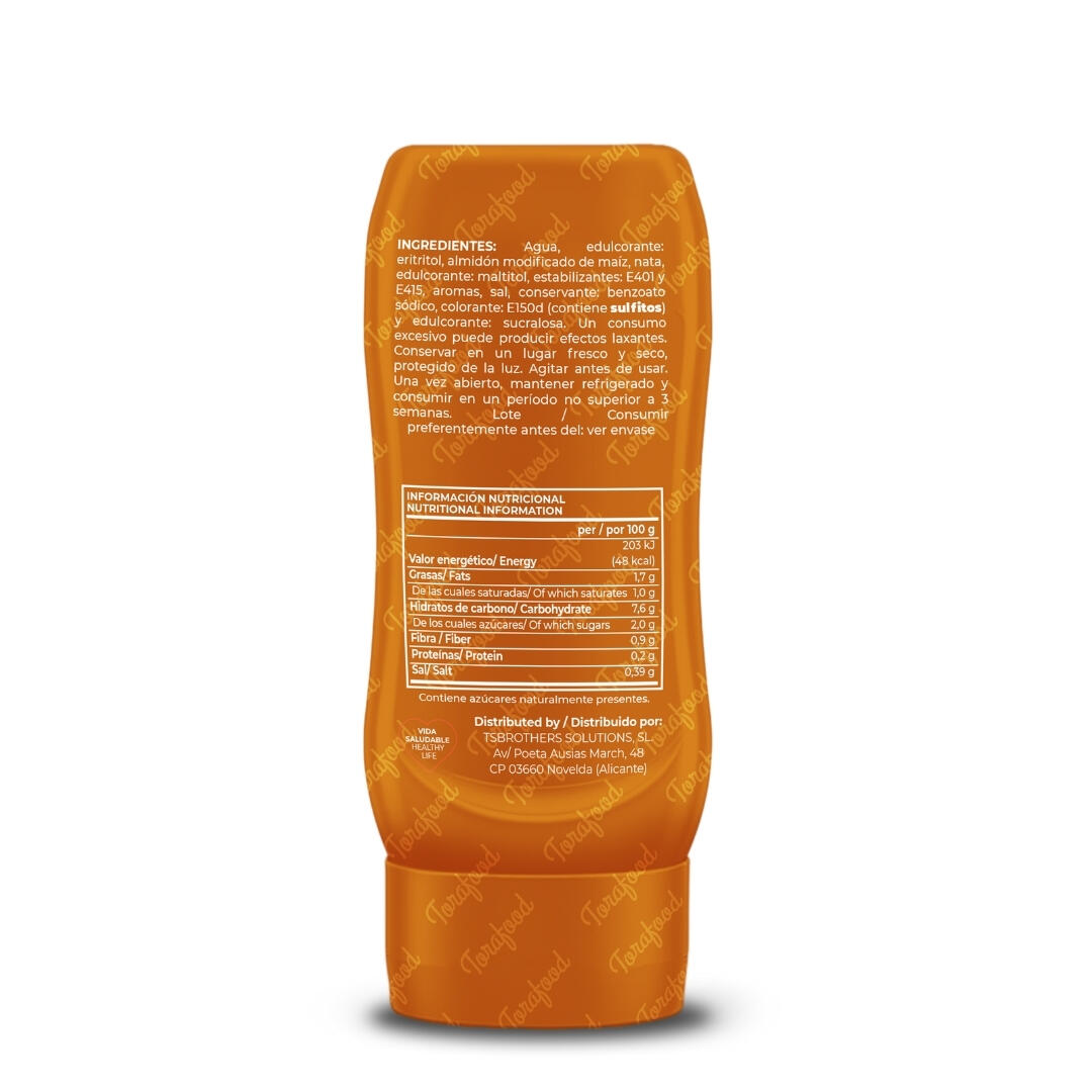 Sirope Zero Dulce de Leche 330ml Torafood 2/4