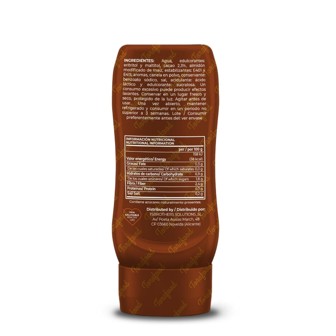 Sirope Zero Chocolate 330ml Torafood 2/4