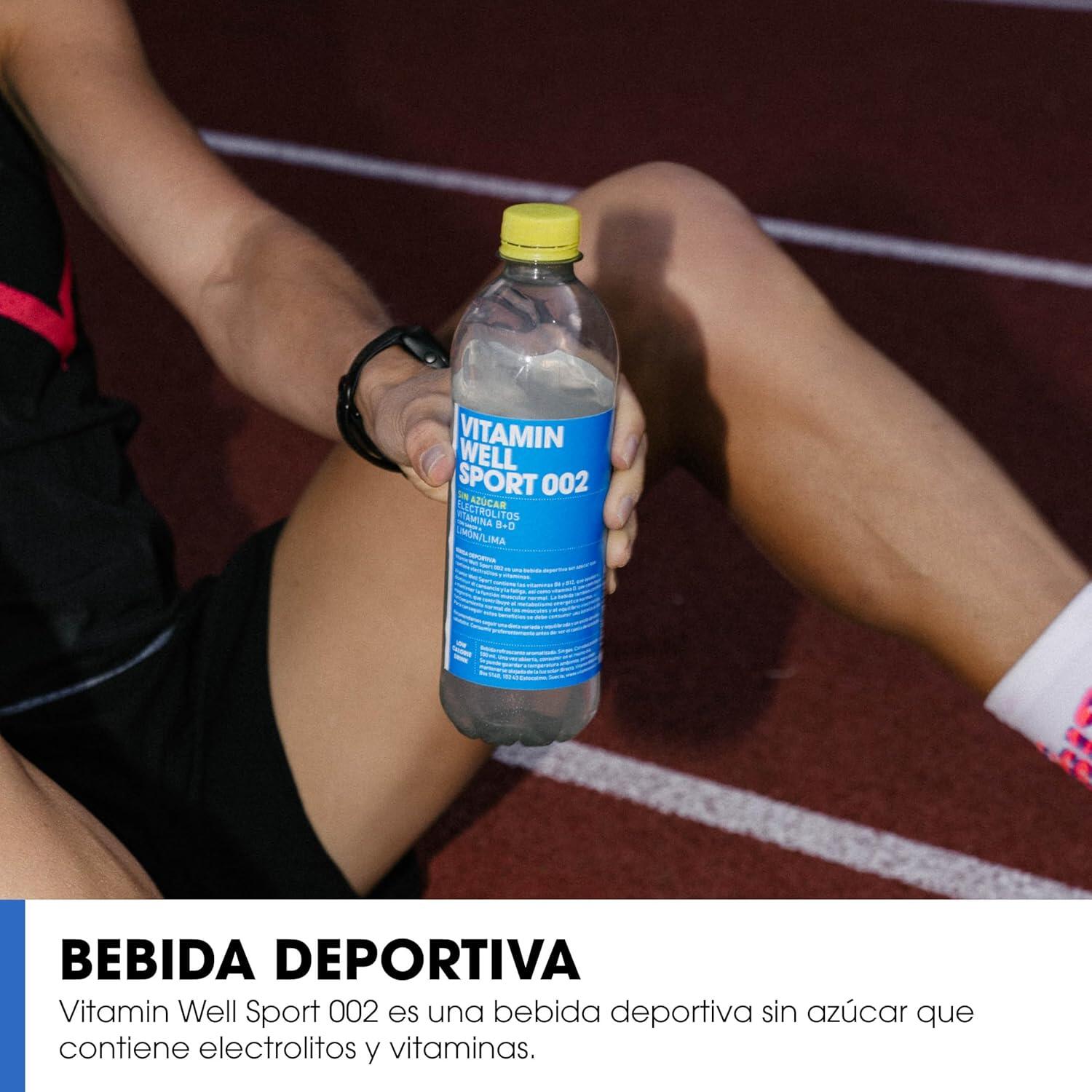 Bebida Vitaminada con Electrolitos Sin Azucar Sport 002 Lima/Limon 500ml Vitamin 2/3