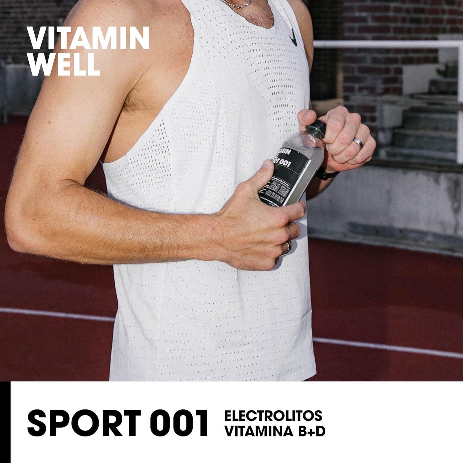 Bebida Vitaminada con Electrolitos Sport 001 Lima/Limon 500ml Vitamin Well 2/5