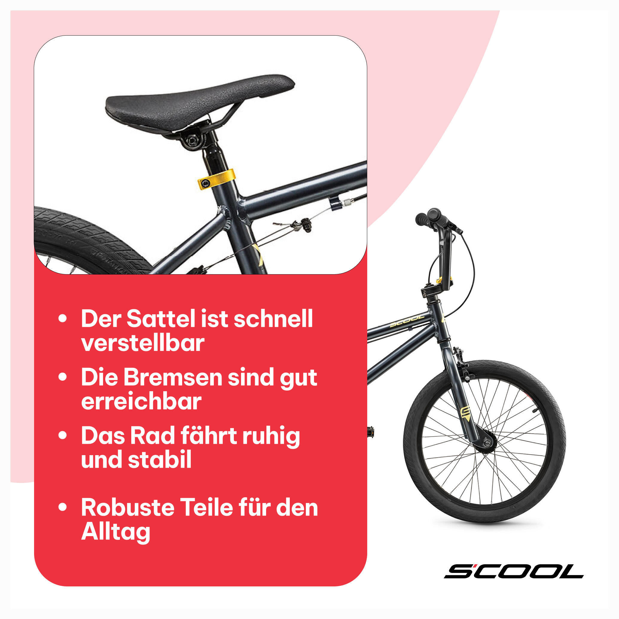 XtriX 40, 20 inch kinderfiets, 1 versnelling, 115–130 cm 7/7