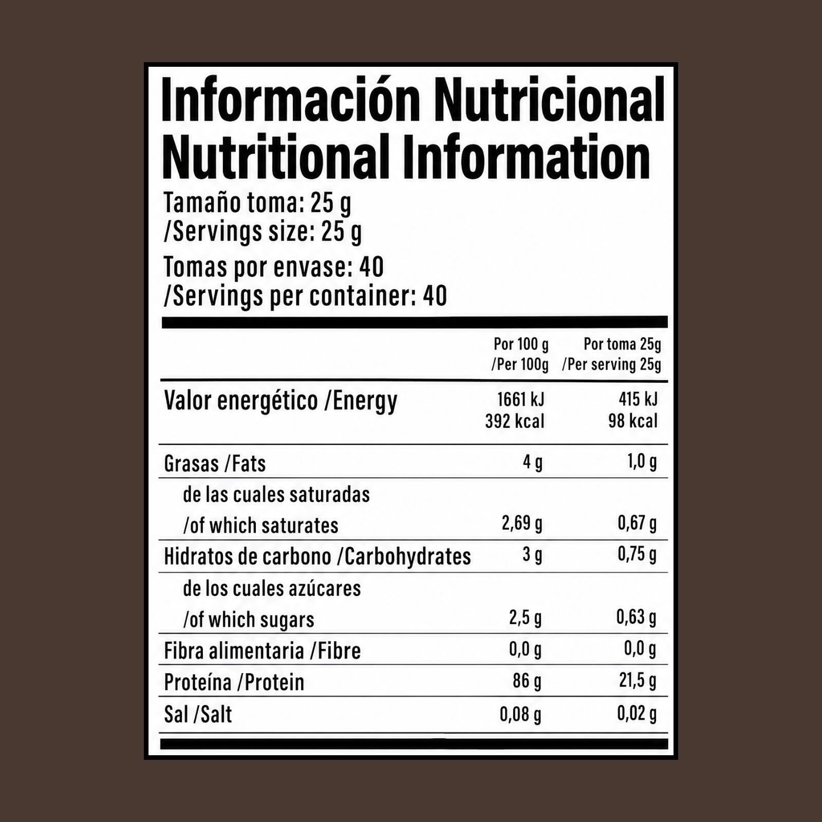 Proteinn by WELLBEINN — 100% Whey Isolate Chocolate 1 kg 4/7