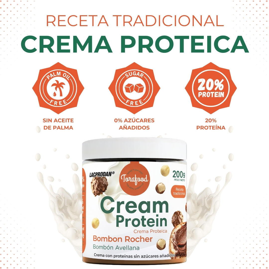 Crema Proteica Bombon Rocher Chips 200G Torafood 3/5