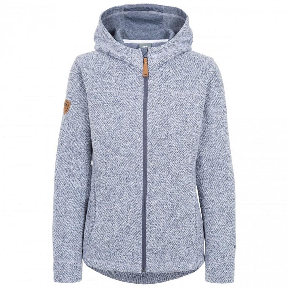 TRESPASS Womens/Ladies Reserve Hooded Fleece (Denim Blue)