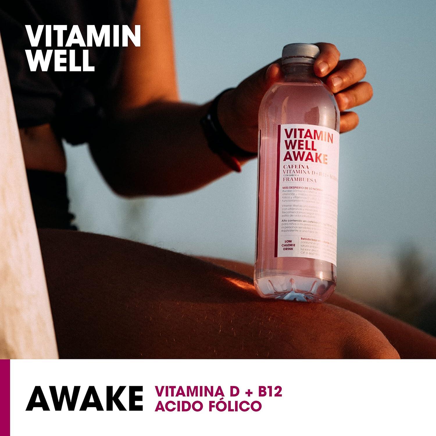 Bebida Vitaminada Awake Frambuesa 500ml Vitamin Well 2/5
