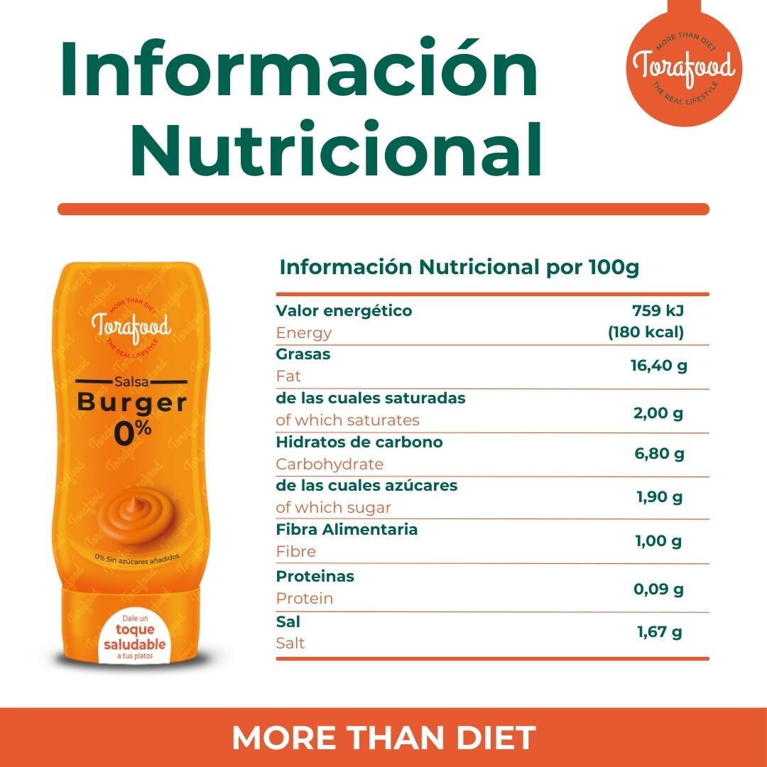Salsa Zero Burger 330ml Torafood 4/4
