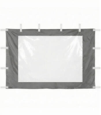 Zijwand met pvc raam 3x2m voor partytent 3x3m – waterdicht, blauw
