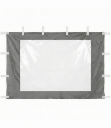 Seitenwand mit PVC-Fenster 3x2m für Faltpavillon 3x3m – blau