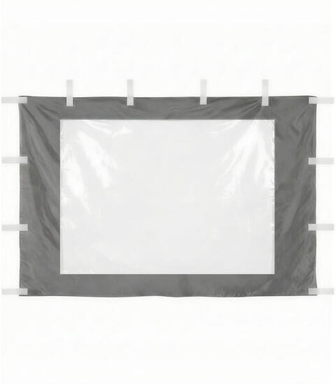 Seitenwand mit PVC-Fenster 3x2m für Faltpavillon 3x3m – blau