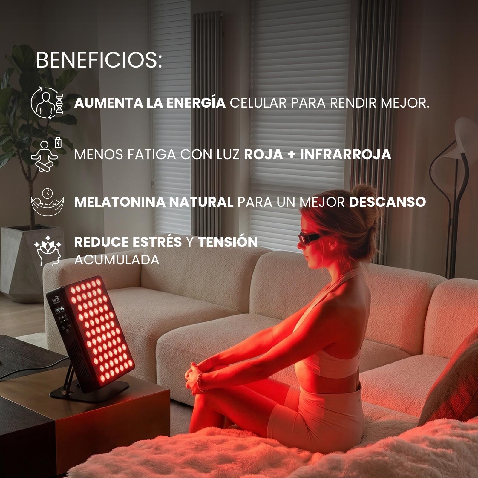 Wellbeinn Redinn Panel | Panel de luz roja 660 nm + 850 nm 2/7