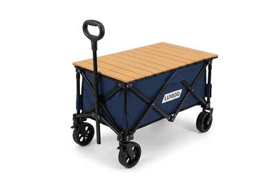 Opvouwbare bolderkar set met tafel | strandkar | campingkar