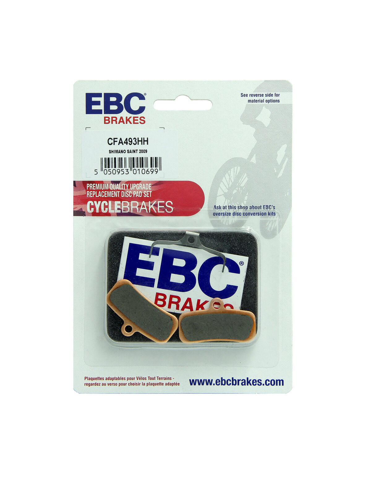 Klocki hamulcowe rowerowe (spiekane) EBC Brakes CFA493HH 2/2