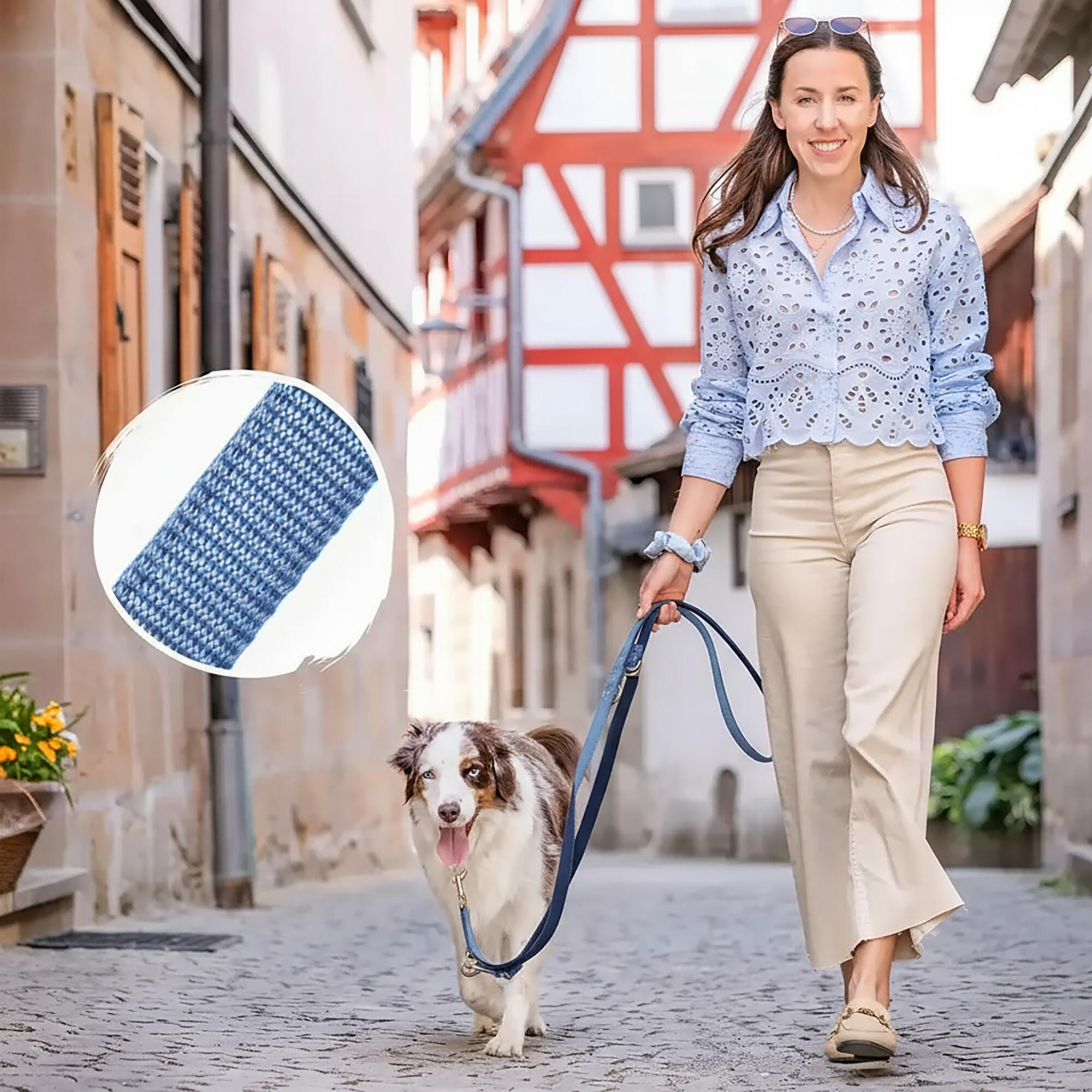 Guinzaglio Bella per Cani – Guinzaglio Regolabile e Morbido Premium 3/6