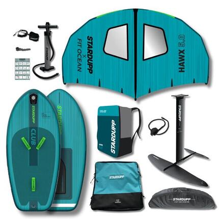 Wingfoil Set 5.0 Complete Carbon Foil Board Wing voor Beginners