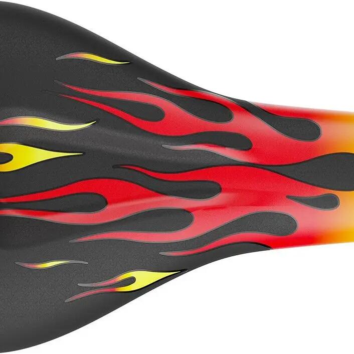 SQlab 6½ Ergowave Saddle Black Flames
