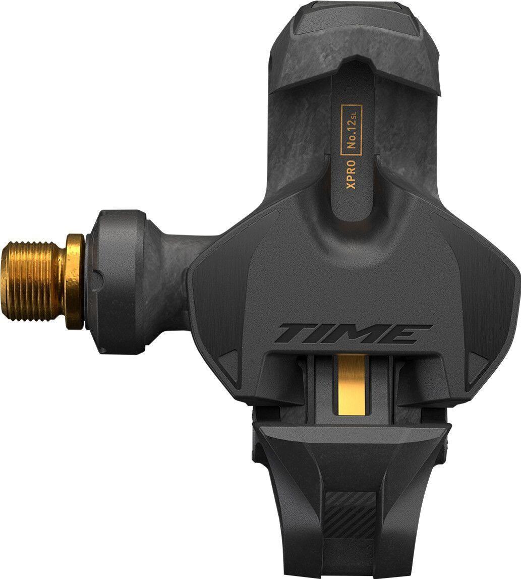 Pedali Time XPRO 12 SL Clipless | Q-factor 57 mm (Wide) Carbon Black Gold 2/6
