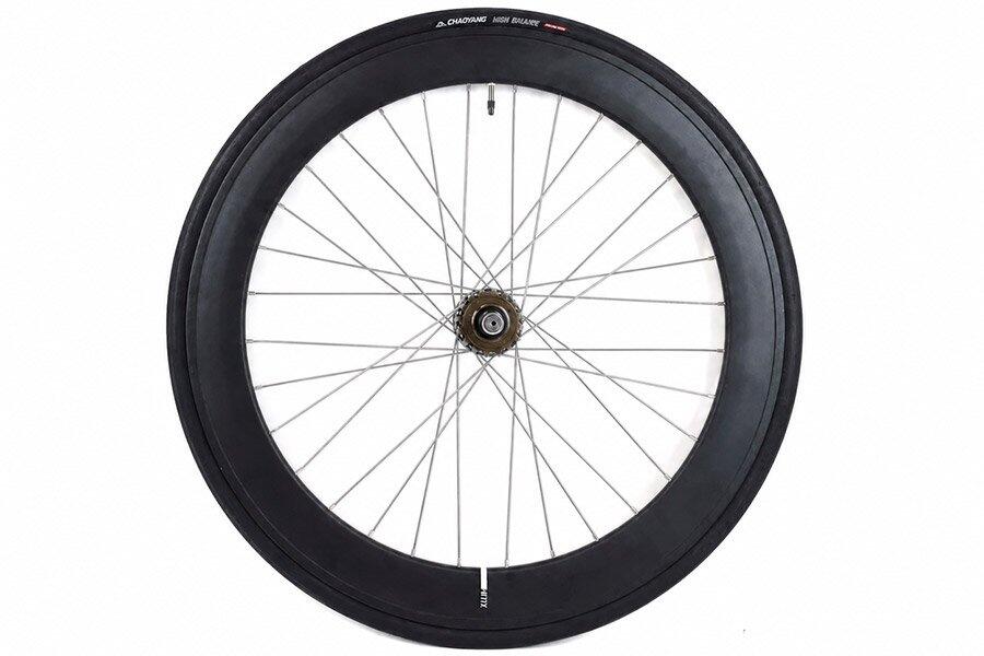 Juego Ruedas Fixie 700C 60mm + Cámaras + Cubiertas Negro/Plata Classic 2/7