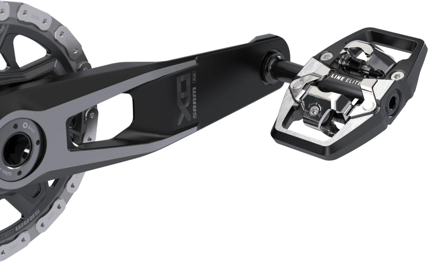 Par de Pedales Automáticos Trek Line Elite Negro / Gris 2/3