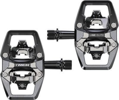 Paar trek line elite automatische pedalen zwart / grijs