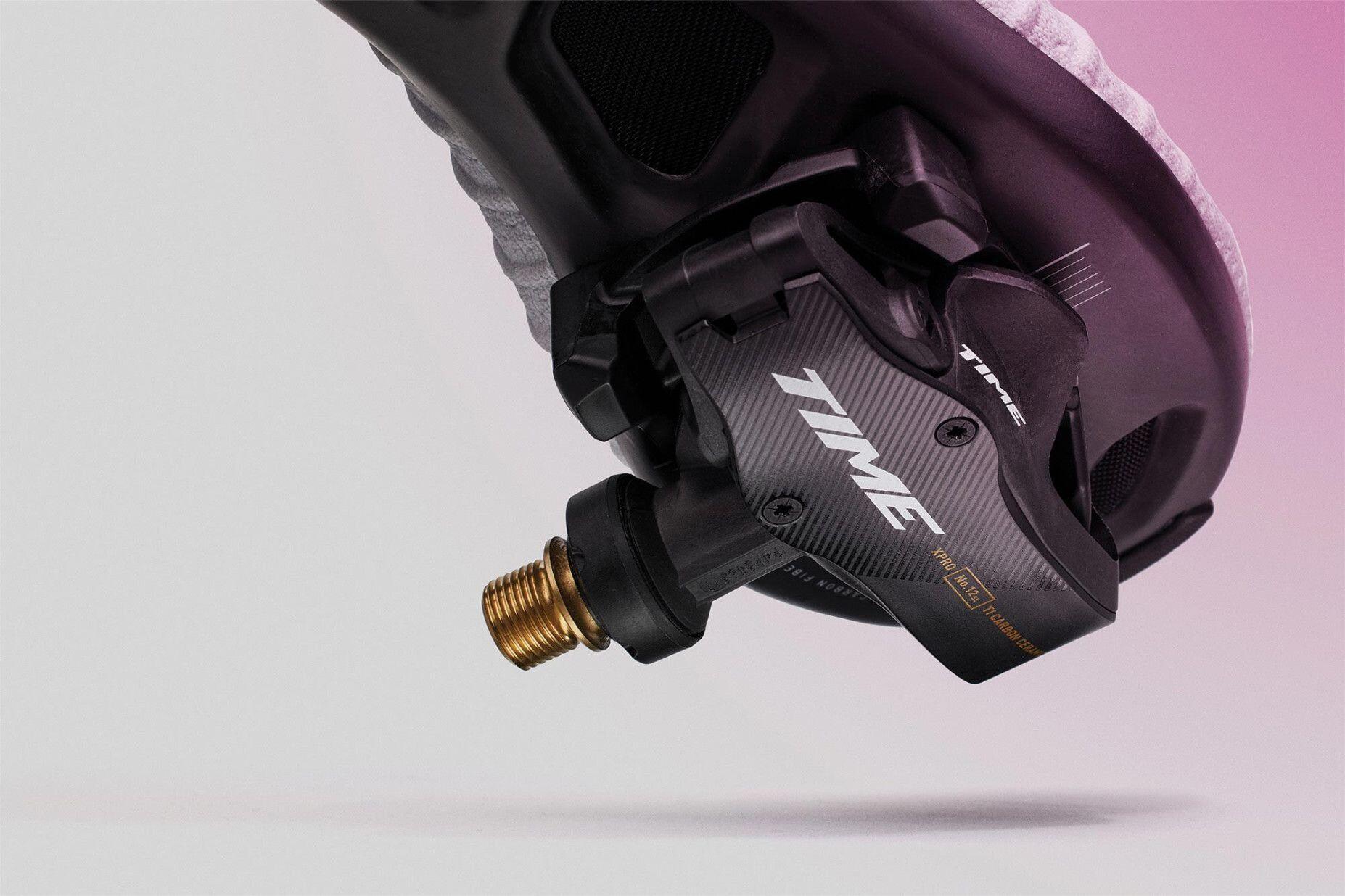 Pedali Time XPRO 12 SL Clipless | Q-factor 57 mm (Wide) Carbon Black Gold 6/6