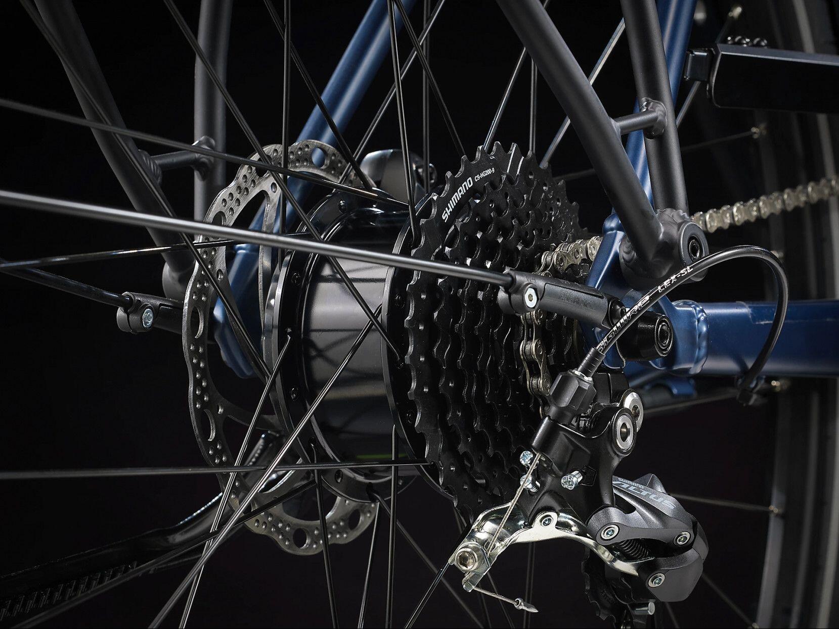 Trek FX+ 2 Shimano Altus 9V 250 Wh 700 mm Blauw Mulsanne 2023 Elektrische Stadsf 4/7