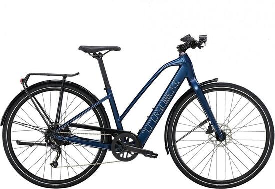 Vélo de Ville Électrique Trek FX+ 2 Shimano Altus 9V 250 Wh 700 mm Bleu Mulsanne