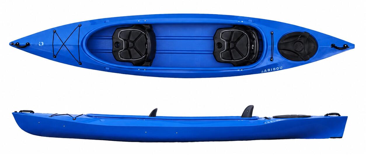 Kajak dwuosobowy do pływania Kayak Zone Caribou Adventure Lux z lukiem zestaw 2/2
