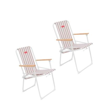 Flamingueo silla playa aluminio beige