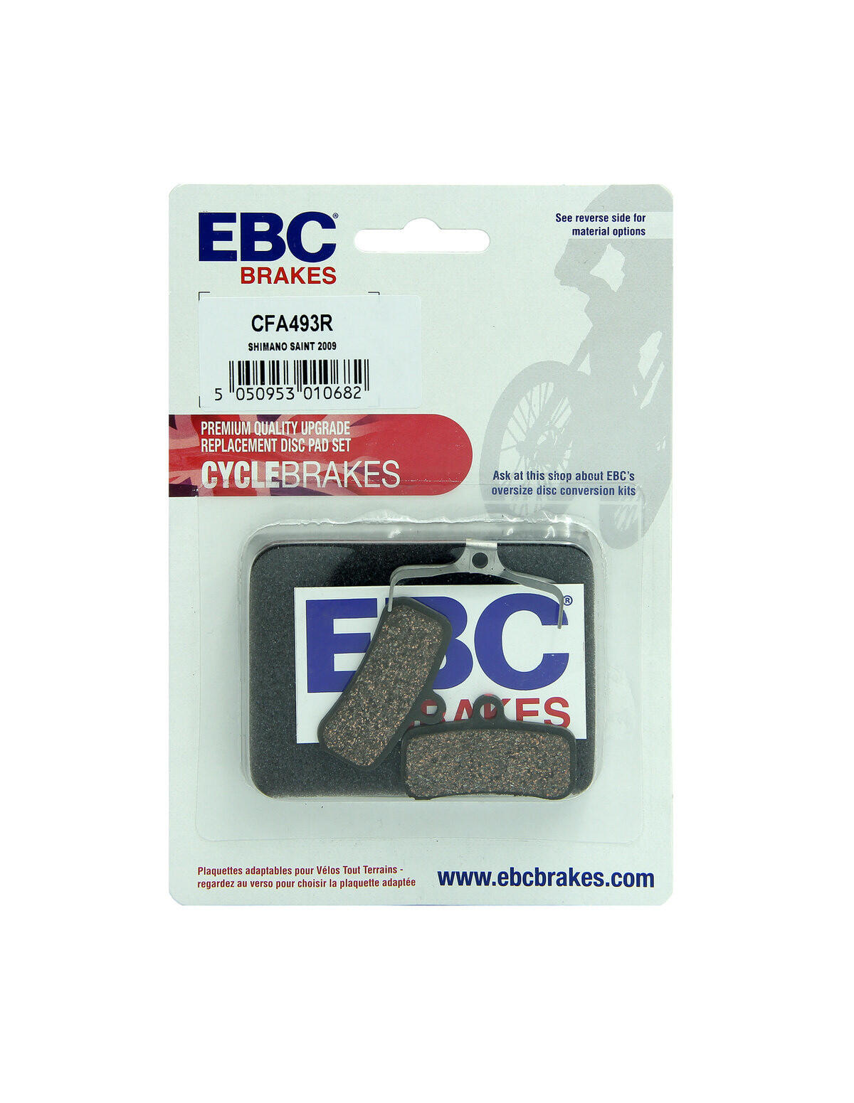CFA493R - Klocki hamulcowe rowerowe (organiczne wyczynowe) EBC Brakes 2/2