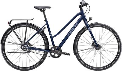 Trek district 3 mid-step eq stadsfiets shimano nexus 8s blauw