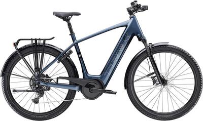 Trek verve+ 4 elektrische stadsfiets shimano cues 9s 545wh grijs 2025