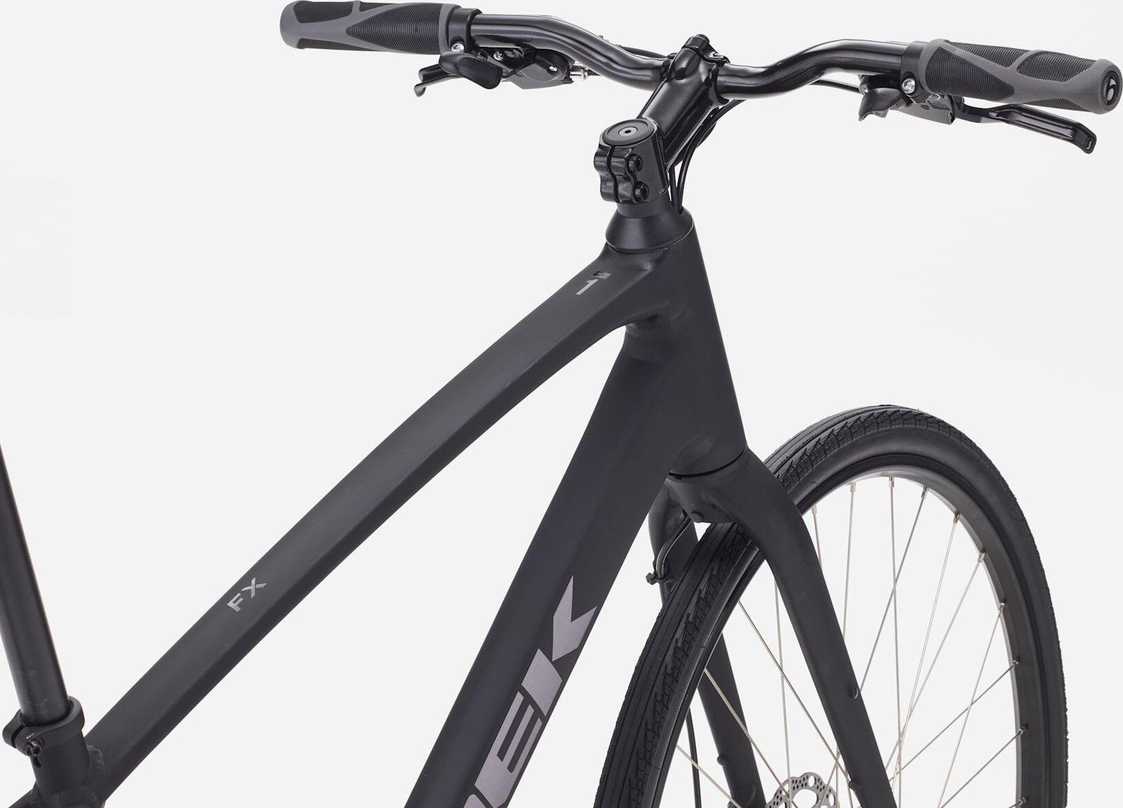 Bicicletta fitness Trek FX 1 Stepover Shimano Acera 8 velocità, 700 mm, nera, 4ª 3/5
