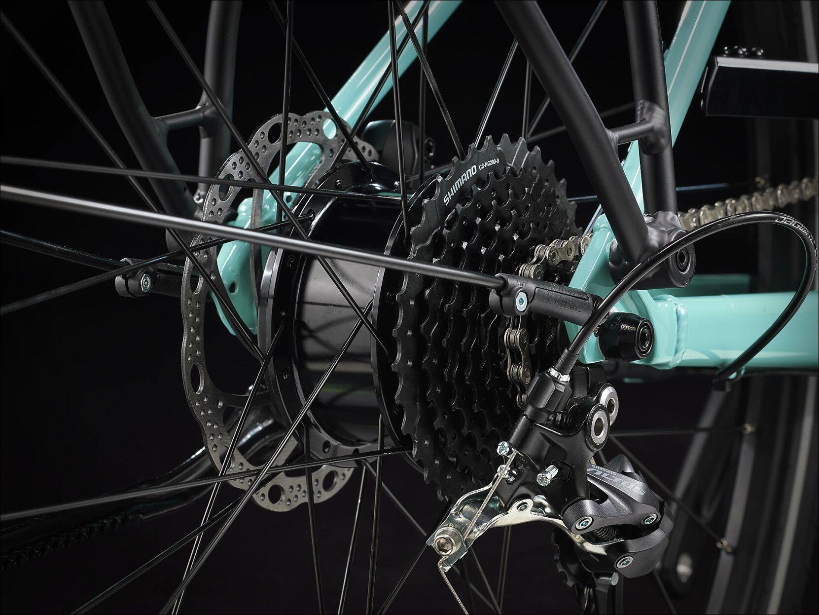 Trek FX+ 2 Shimano Altus 9V 250 Wh 700 mm Sage Green  Bicicletta elettrica da ci 4/7