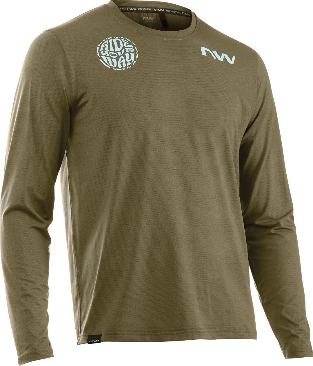 Maillot de manga larga Northwave Xtrail 2 Caqui 1/4