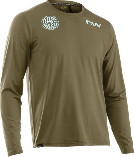 Northwave Xtrail 2 Khaki Long Sleeve Jersey