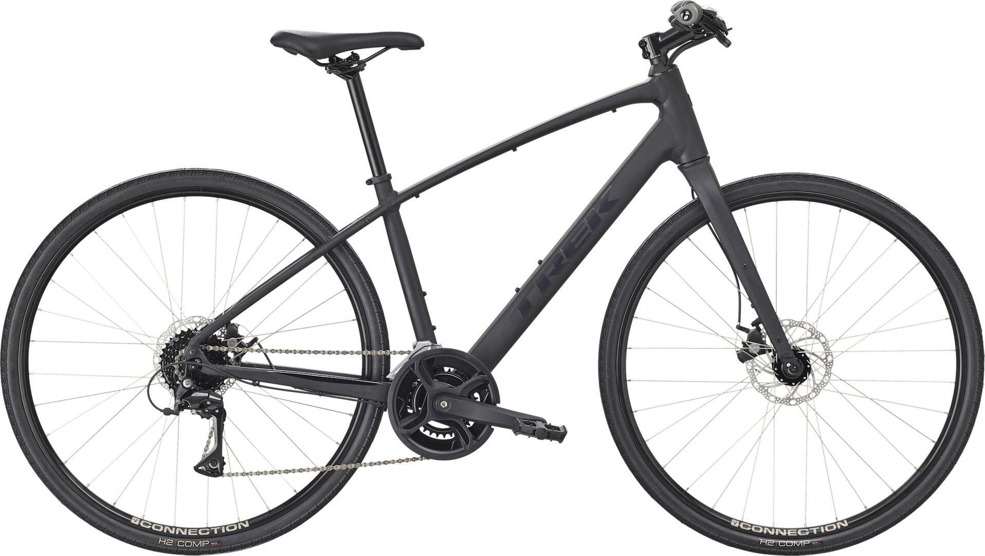 Bicicletta fitness Trek FX 1 Stepover Shimano Acera 8 velocità, 700 mm, nera, 4ª 1/5