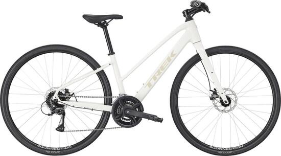 Vélo Fitness Trek FX 1 Midstep Shimano Acera 8V 700 mm Blanc Gén. 4