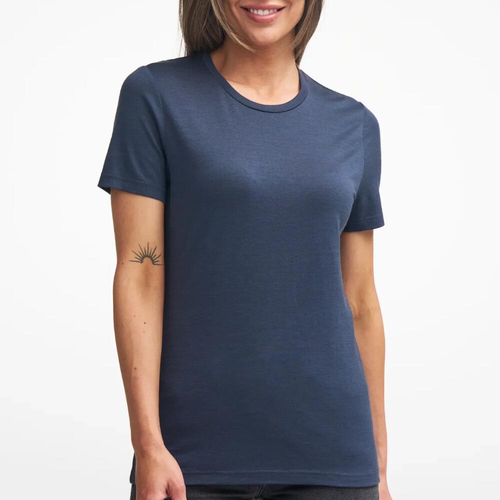T-shirt UW Cilla Royal Cherry pour femme - 100 % laine mérinos - Rouge 5/5