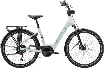 Vélo de Ville Électrique Trek Verve+ 2 Lowstep 400wh Shimano Cues 9V Gris Gen.3