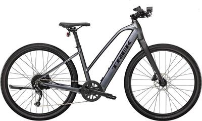 Trek dual sport+ 2 stagger shimano altus 9v 250 wh 650 mm grijs 2023 elektrische