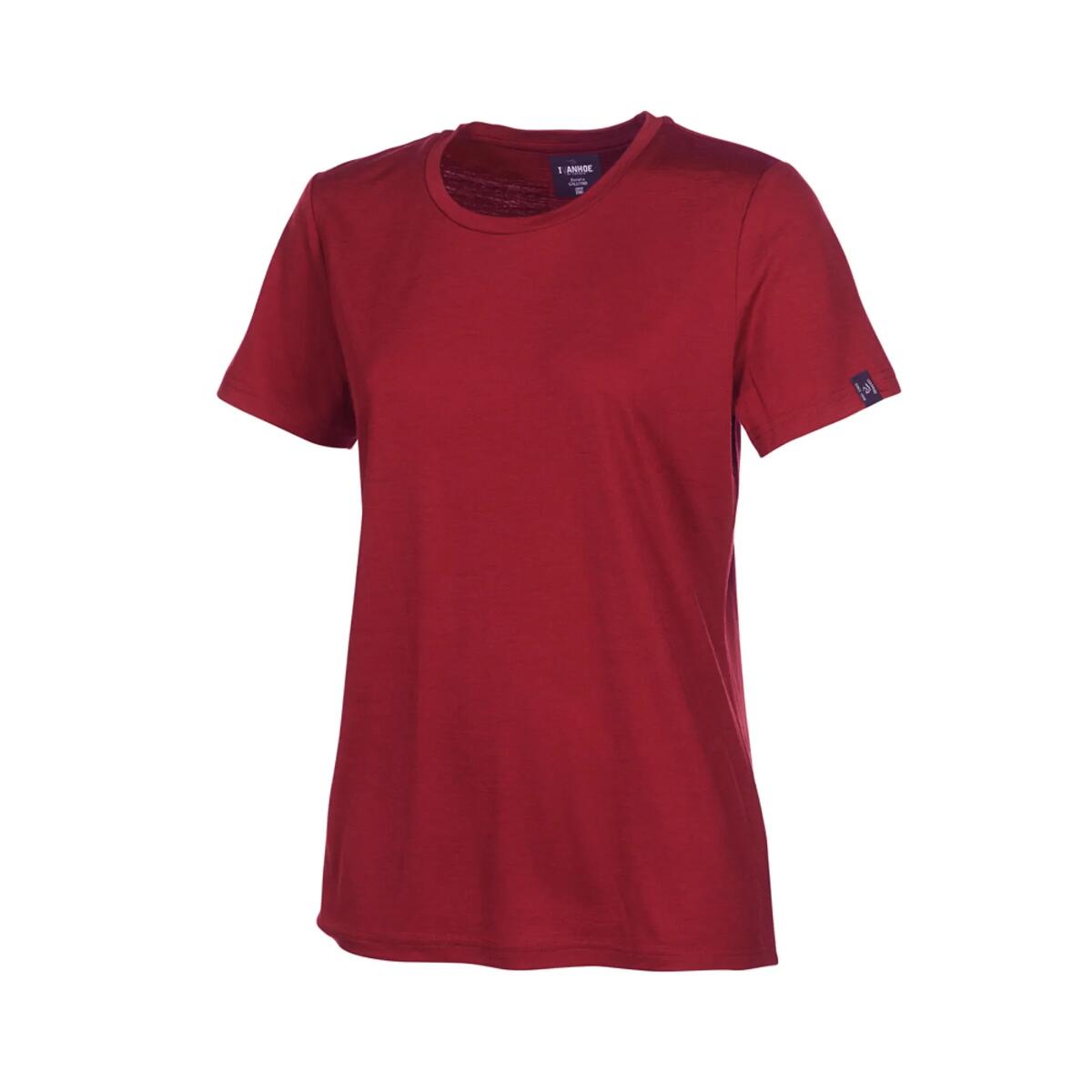 IVANHOEOEFSWEDEN Dámské tričko UW Cilla Royal Cherry - 100% merino vlna
