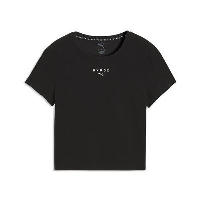 Puma x hyrox shapeluxe crop-t-shirt voor dames puma