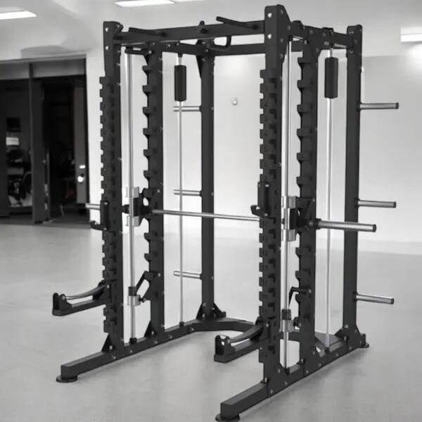ITM Commercial Multifunctional Power Rack with Guided Barbell System 2/6