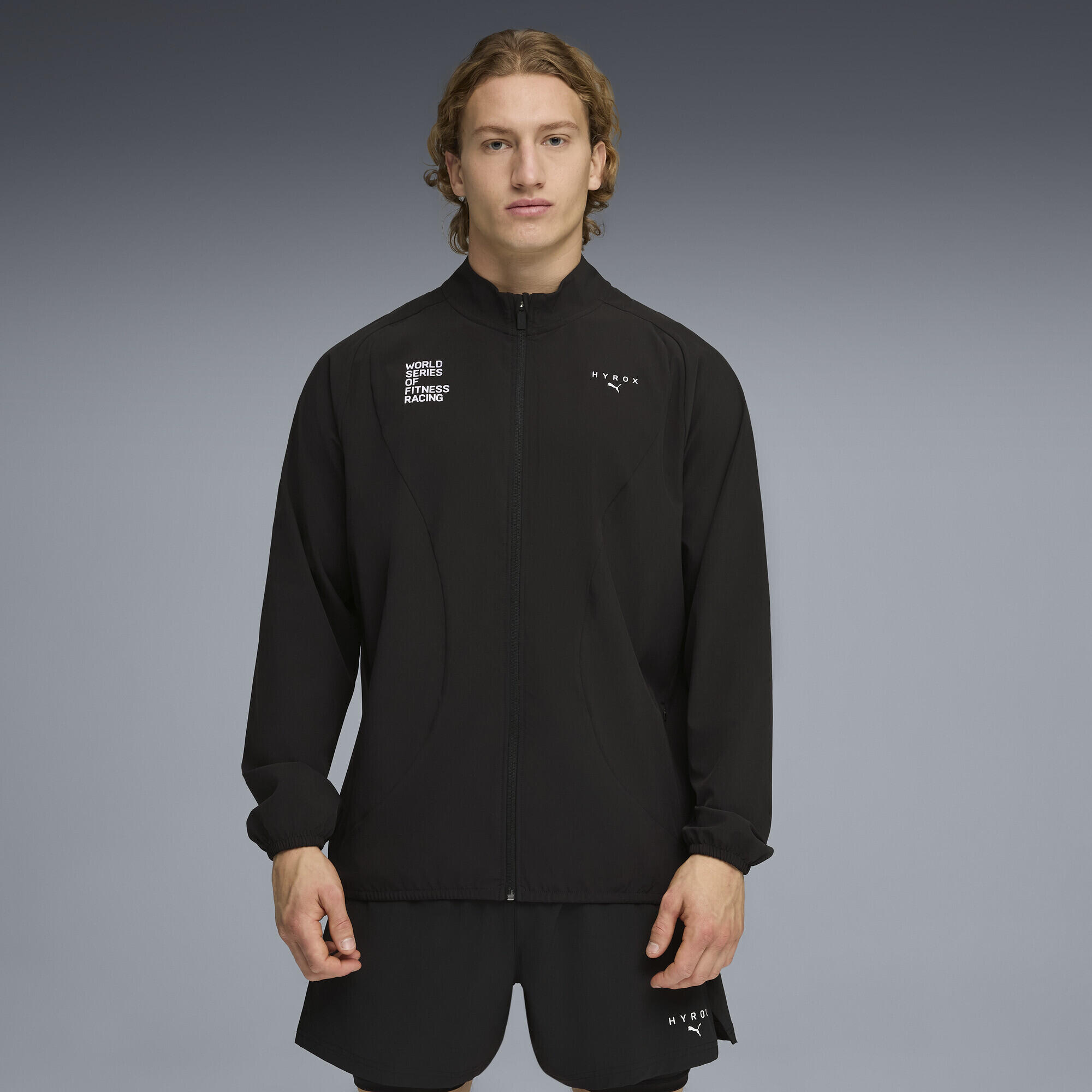 PUMA x HYROX DRYELITE Warm-Up jack voor heren PUMA 2/6