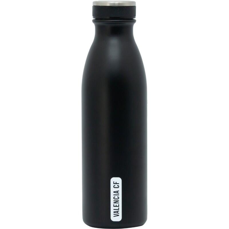 Botella térmica 500 ml negro y blanco Valencia CF frío 48h calor 24h 2/7