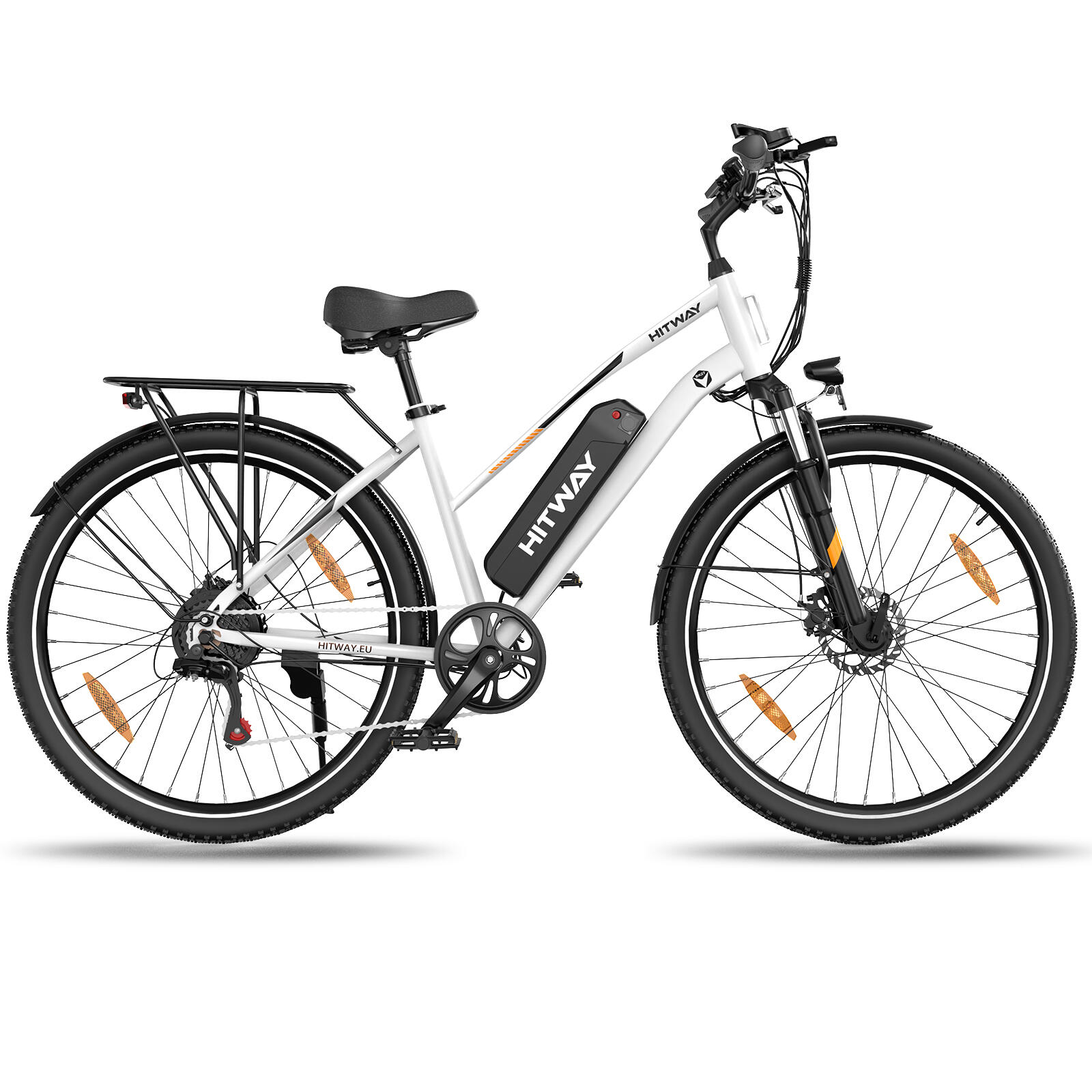 Bicicleta eléctrica urbana 28", batería extraíble 432Wh, BK27 2/6